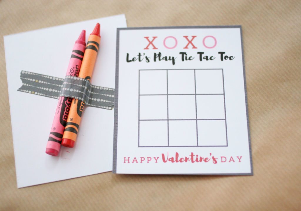 Tic Tac Toe Valentine Card // Free Printable Craftivity Designs