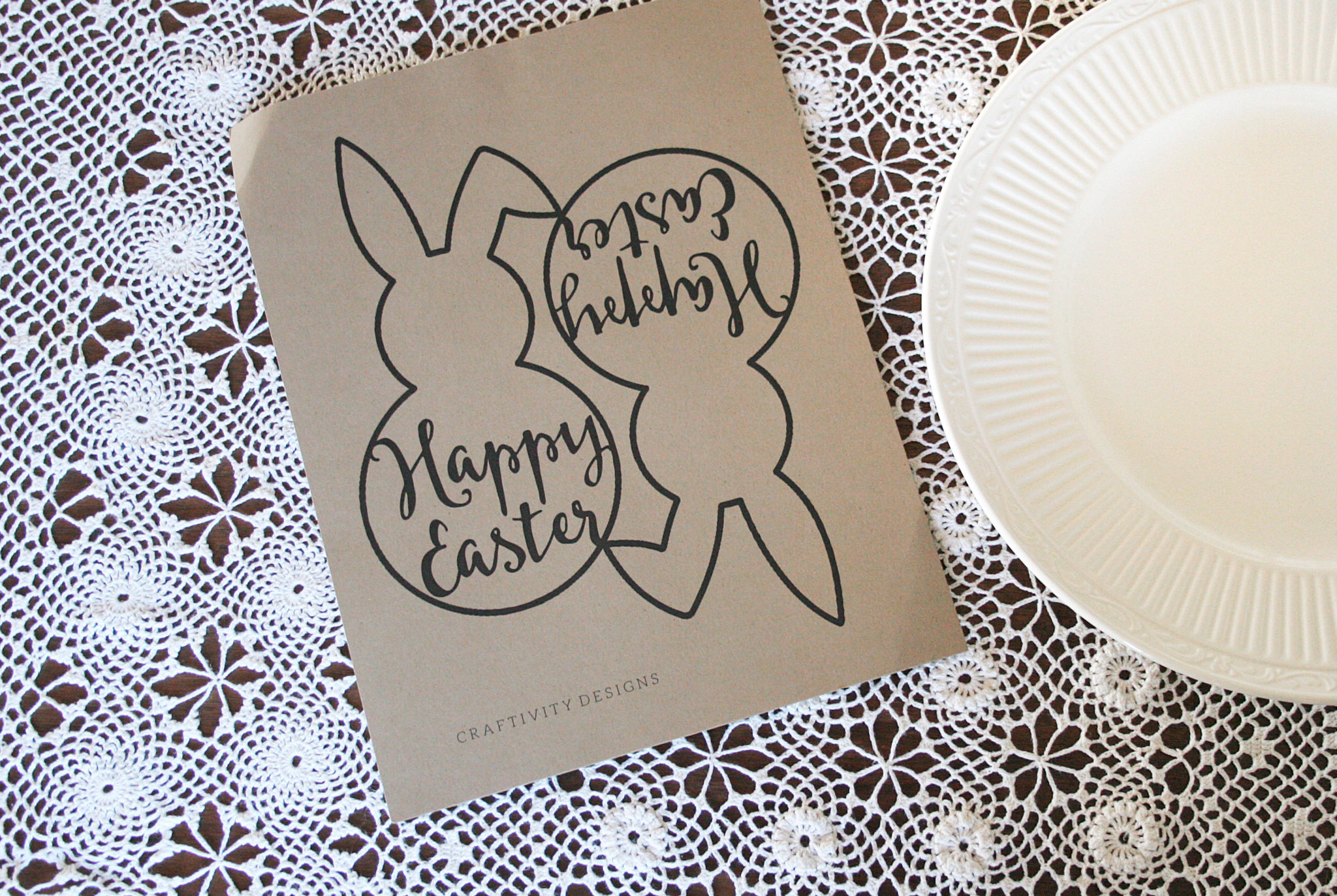 Easter Table Setting Free Easter Bunny Template Craftivity Designs