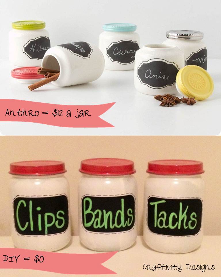 DIY: Chalkboard Label Jars