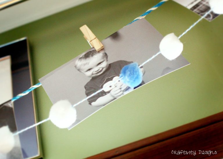 Have a Ball Birthday Decorations (Pom Poms, Photo Garland, Watercolor Sign)