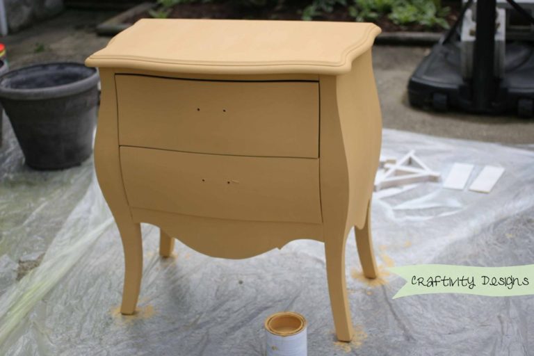 Colorful Painted Dresser Makeover with Arles Yellow