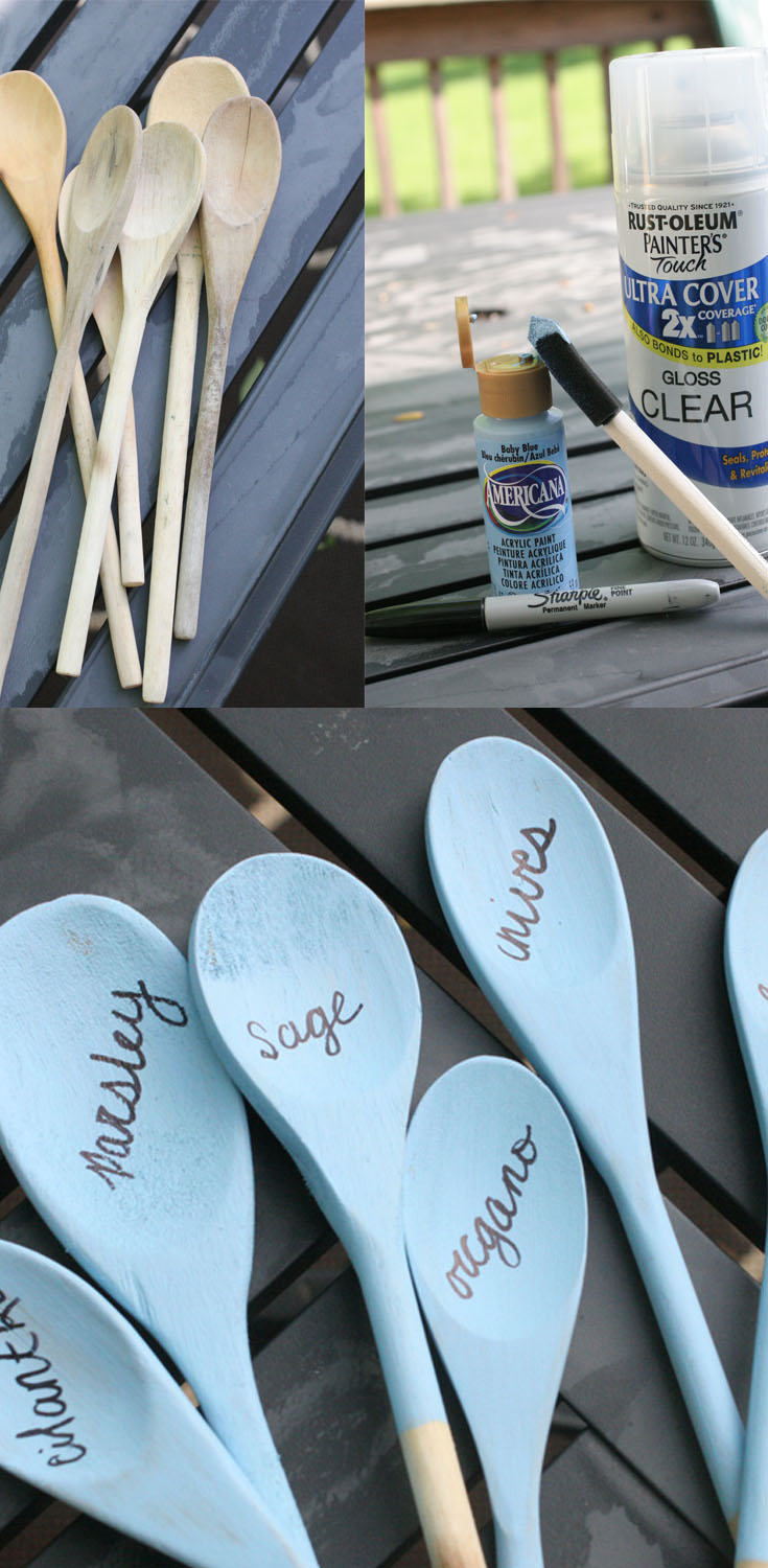 How to Make Wooden Spoon Garden Markers with a Wood Burning Pen