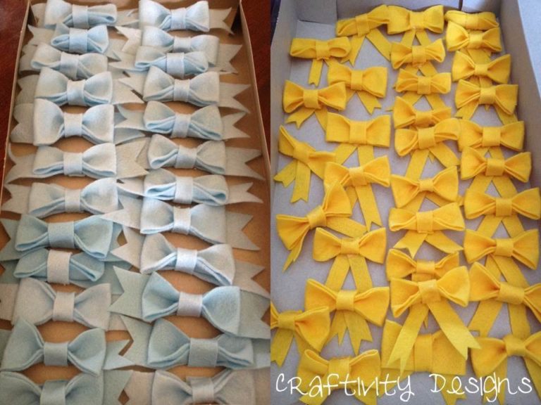 How to Make Bow Garland (Banners for a Baby Shower)