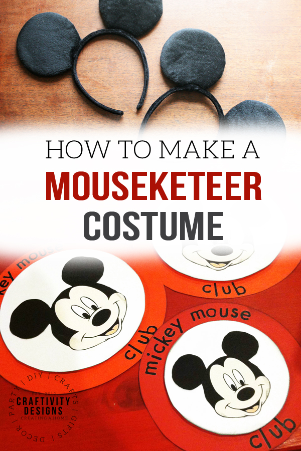how to make a mouseketeer costume or mickey mouse club costume