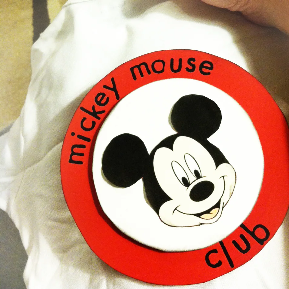mouseketeer logo on mickey mouse club tshirt