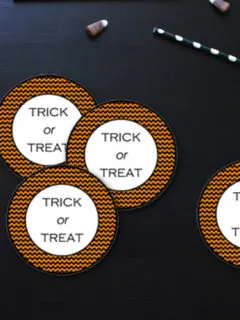 halloween gift tags with the phrase 
