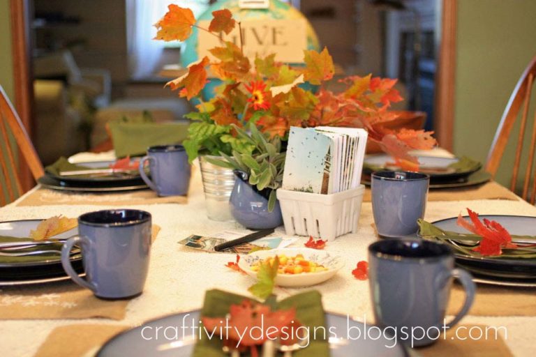 A Thanksgiving Table with Natural Elements + Sentimental Details