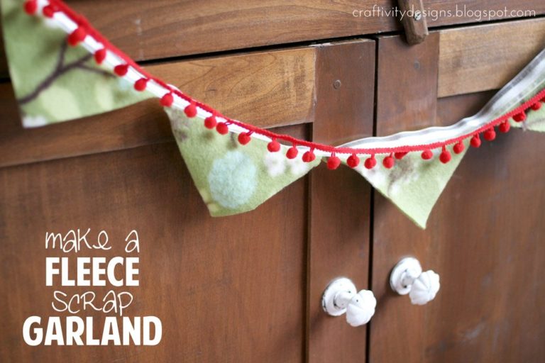 How to Make a Fleece Scrap Garland
