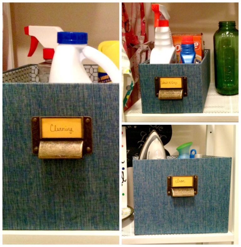 A Colorful, Organized Laundry Room