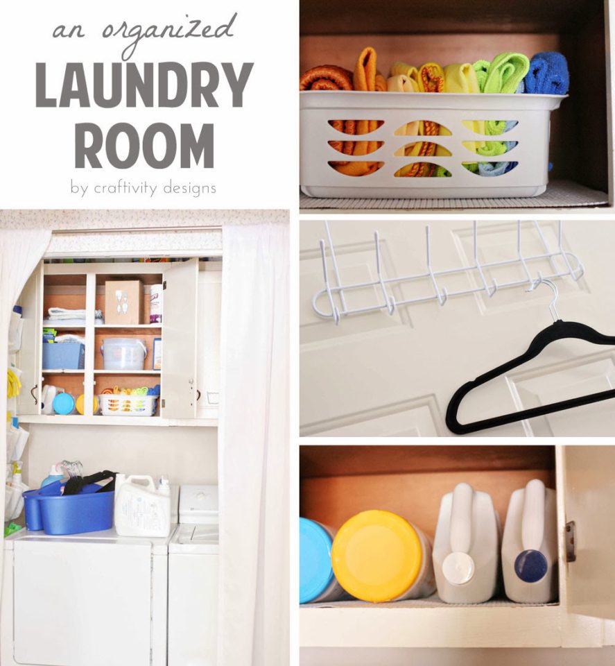 How to Organize a Laundry Room – Craftivity Designs