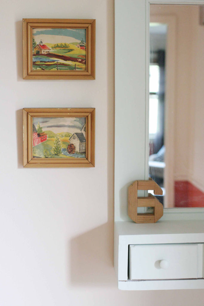Mint Mirror Makeover for the Entry Way