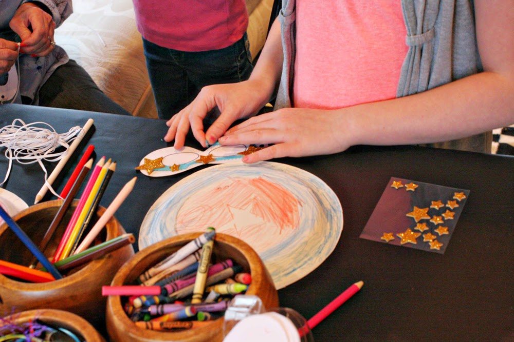 Superhero Party Crafts  - make a superhero shield and superhero mask