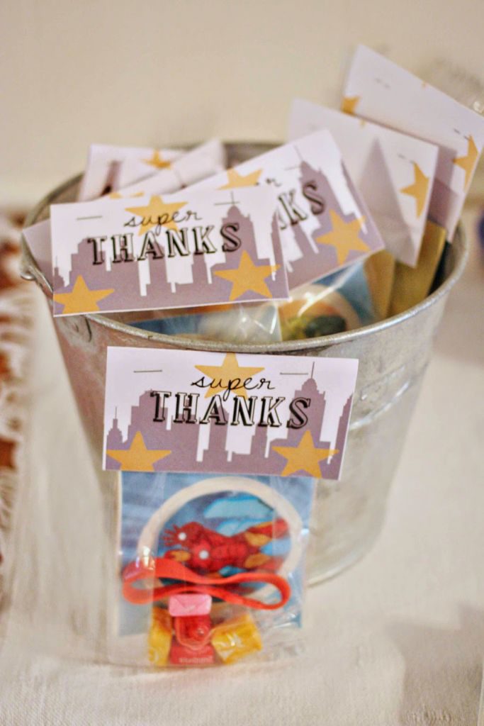 superhero party favors