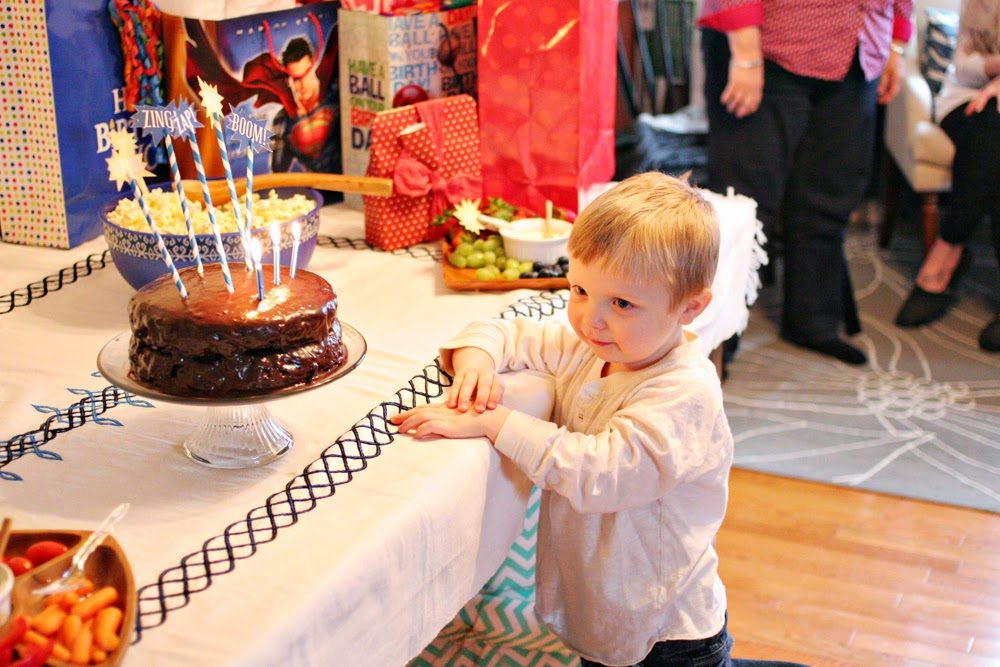 superhero 3rd birthday party photo