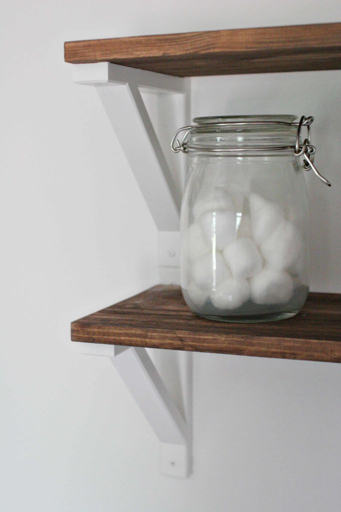 How to Make Faux Weathered Wood Shelves