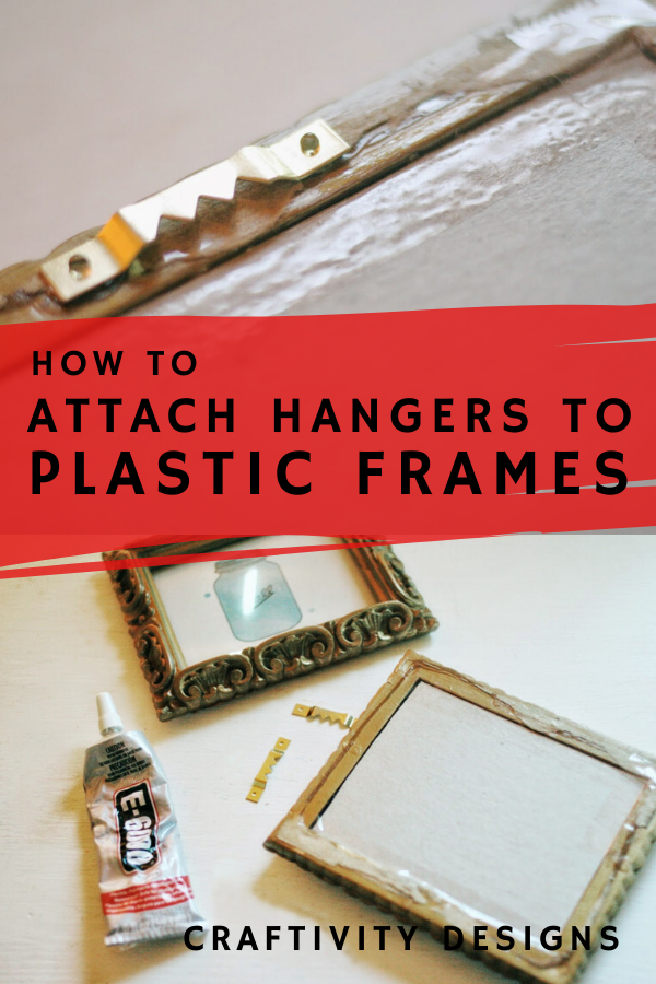 How to attach hangers to plastic frames