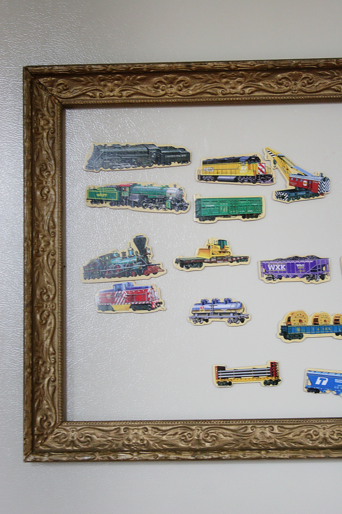 How to Attach a Frame to the Refrigerator (Framed Play Magnets)