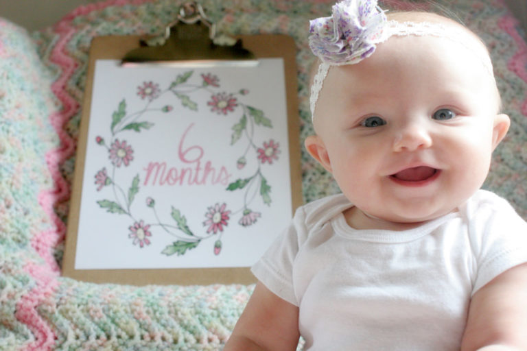 DIY Monthly Baby Photos