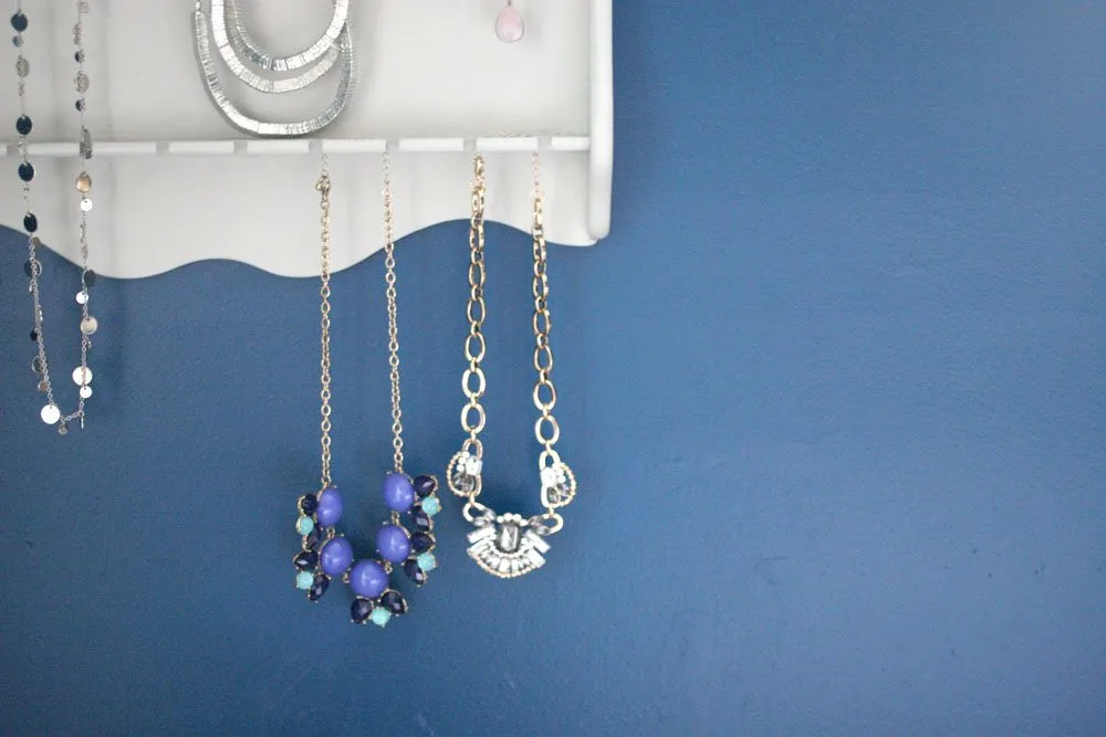 DIY Jewelry Organizer from a Thrift Store Spoon Rack