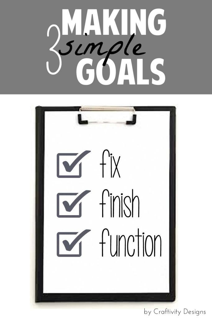 Making 3 Simple Goals // Week #1 – Craftivity Designs