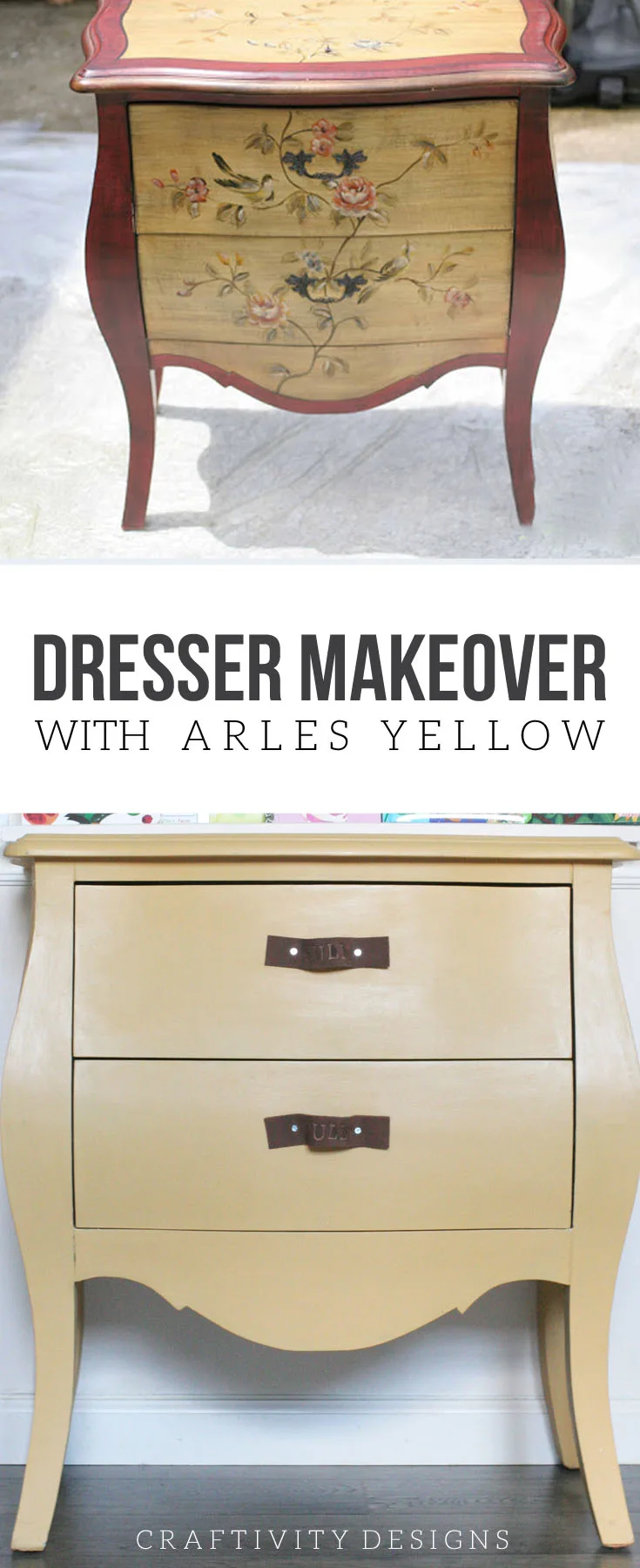 Chalk Paint Makeover, Antiqued Nightstands