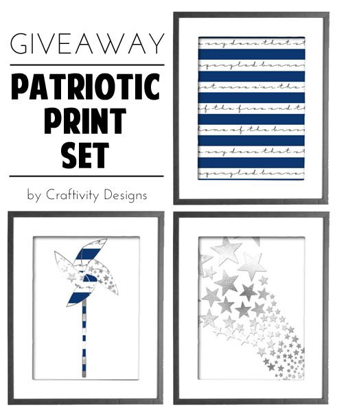 Patriotic Print Set by Craftivity Designs (July Giveaway)