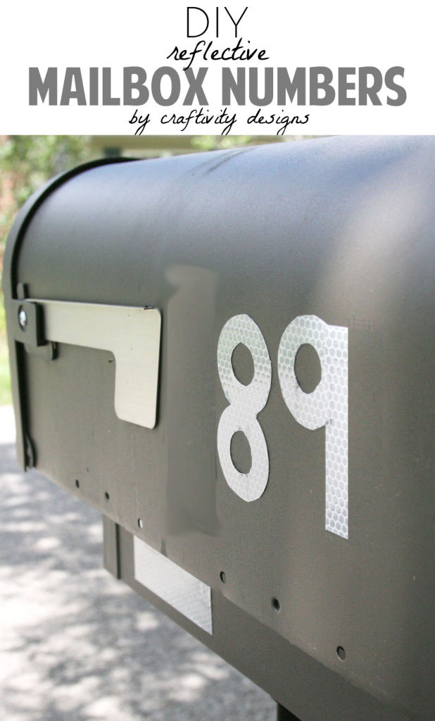 How To Make Diy Reflective Mailbox Numbers Craftivity Designs