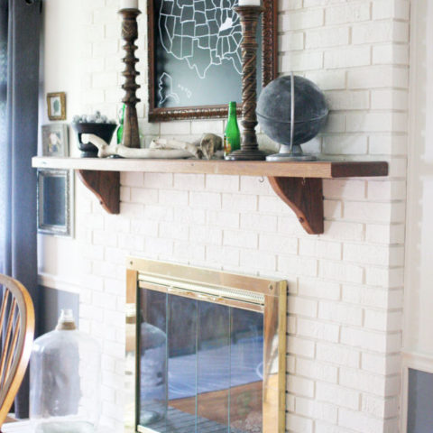 How To Paint A Brick Fireplace And The, How To Paint Old Brick Fireplace