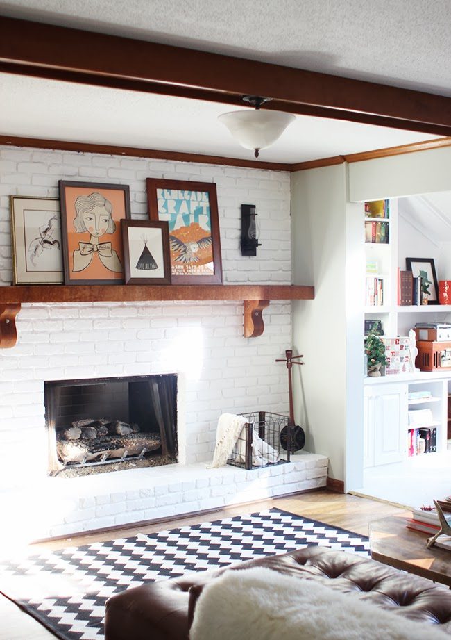 How to Paint a Brick Fireplace (and the Best Paint to Use ...