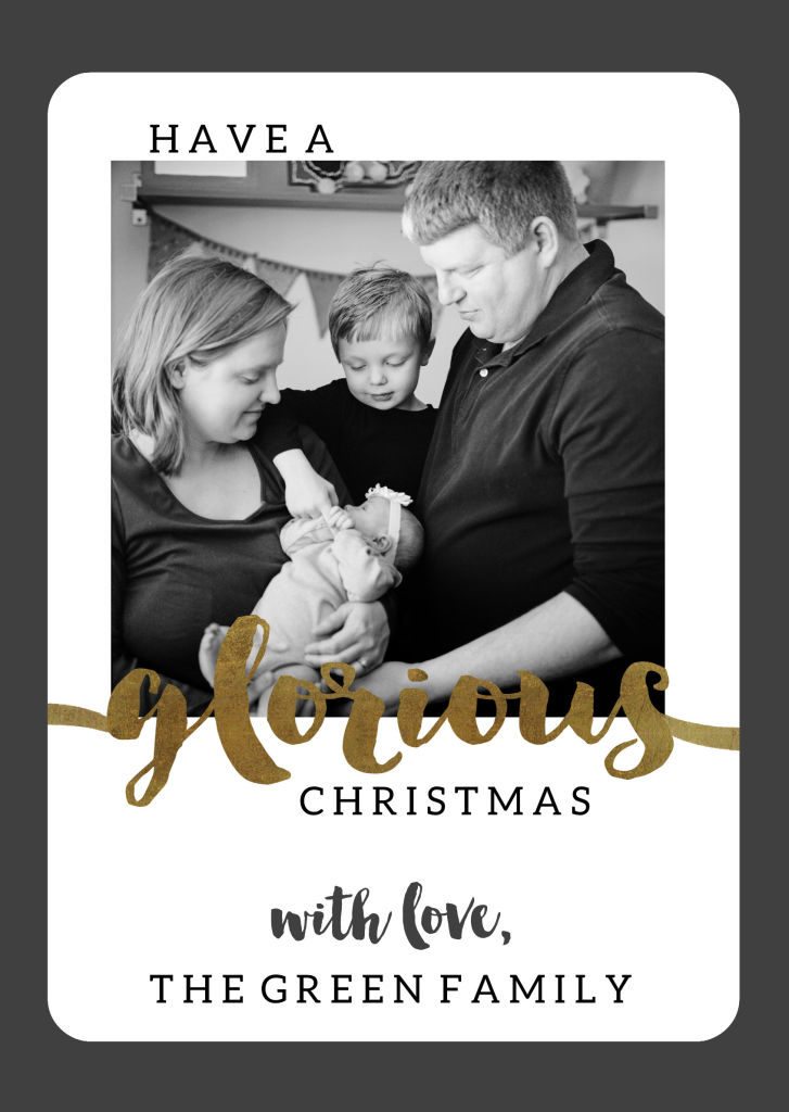 No time for a Holiday Photo Shoot this year? Make your Christmas Card with an Instagram Photo via @craftivityd