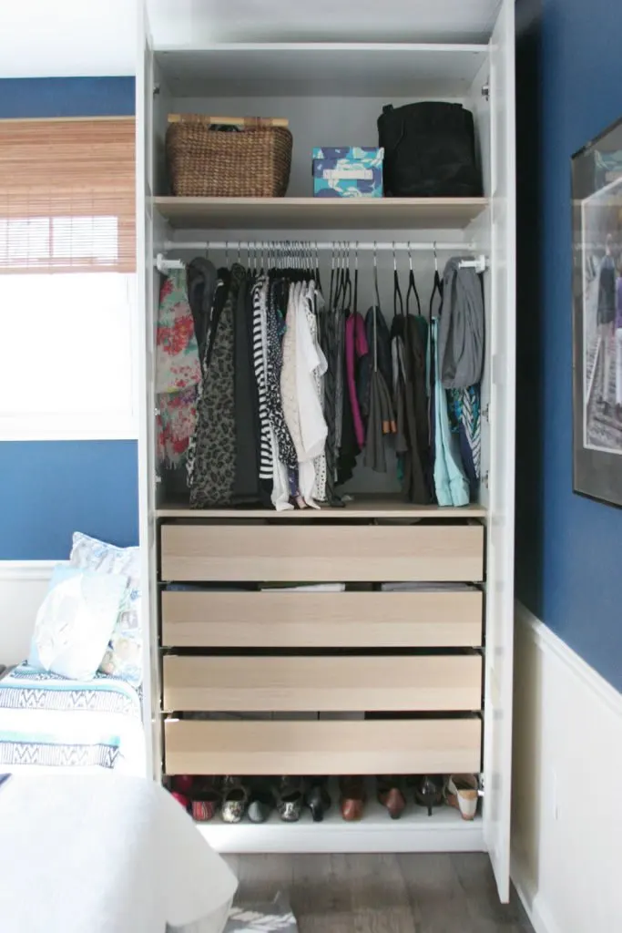 How to work with small closets // Old homes don't typically have large closets -- even in the Master Bedroom. Check out some other options for storage.