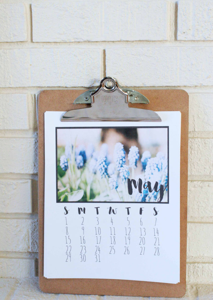 Last Minute Gift // 2016 Printable Calendar