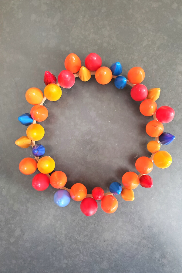Vintage Christmas Light Wreath