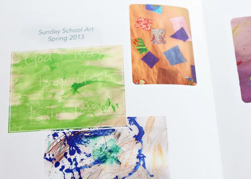 Organize your child's art with a Personalized Art Book by @CraftivityD