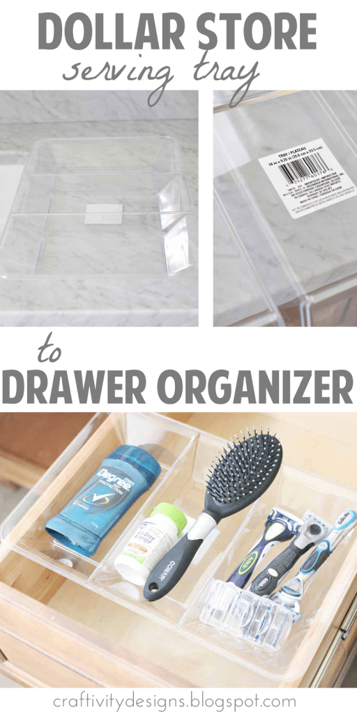10 Most Popular Organization Ideas - #6 Organize a small drawer and find storage items from the dollar store or around the house - by @CraftivityD