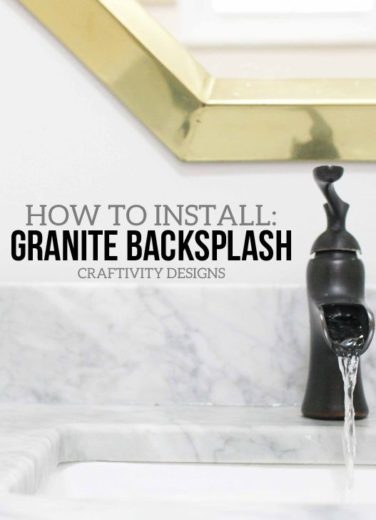 How To Easily Install A Granite Backsplash Craftivity Designs