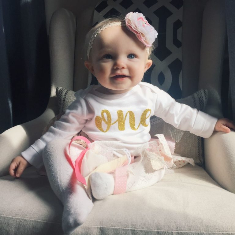 Vintage Baby Girl First Birthday