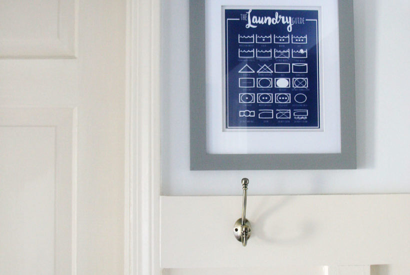 Small Laundry Room and Mudroom Makeover. Navy Laundry Room Renovation. Mudroom Renovation. Laundry Room and Mudroom Design. by @CraftivityD