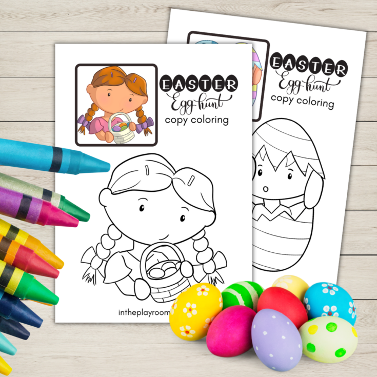 Image for Egg Hunt Coloring Pages