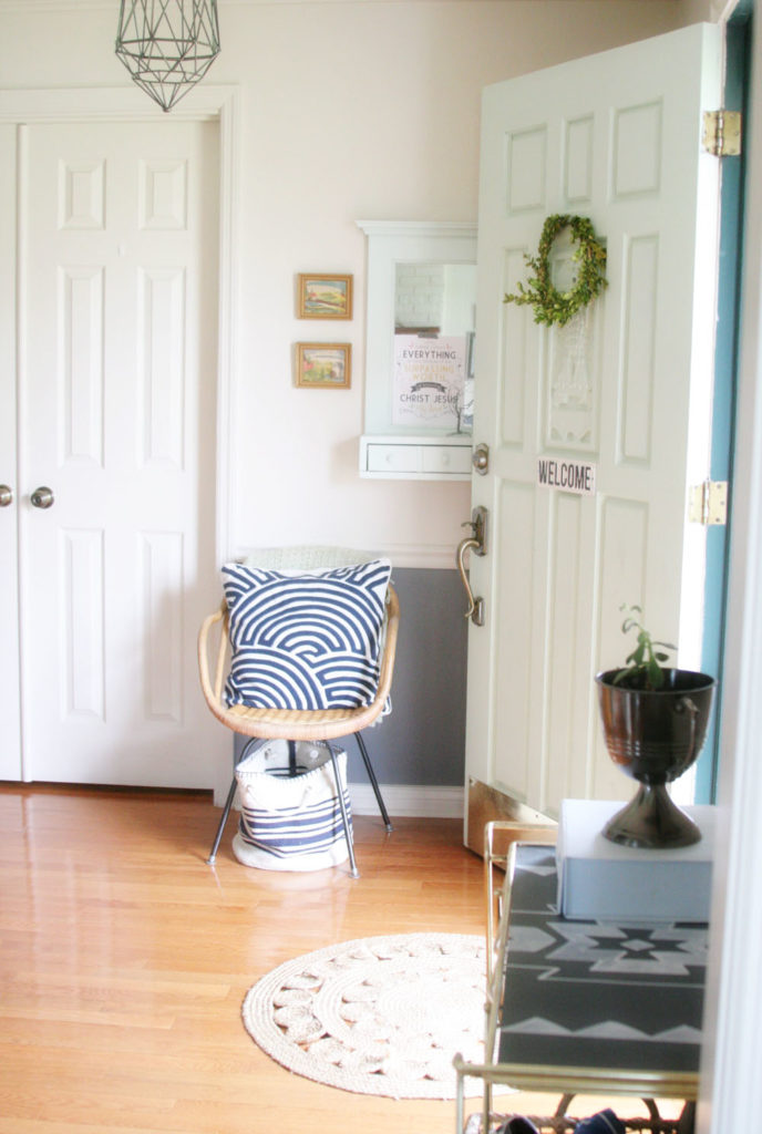 2016 Entryway Spring Tour by @CraftivityD - blue, green, mint, navy, grey, entry