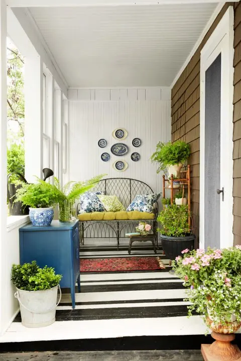 Get the Look, Garden Porch, Country Living, Tiny Gardener's Cottage, designed by Janet Korff 
