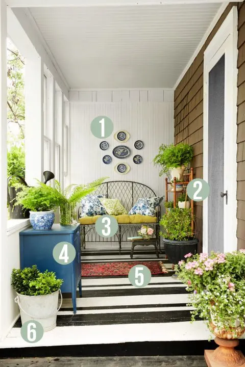 Get the Look, Garden Porch, Country Living, Tiny Gardener's Cottage, designed by Janet Korff 