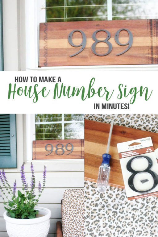 How to Make a DIY House Number Sign (in minutes!) – Craftivity Designs