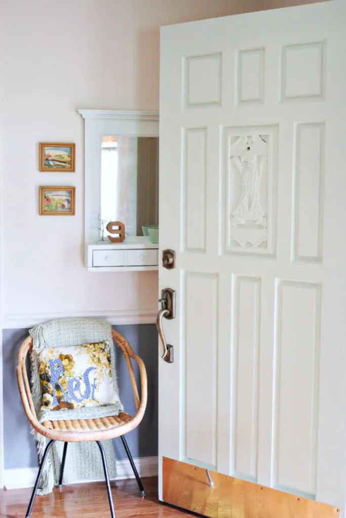 Mint Green Front Door, Entry Way Decor, Interior Design