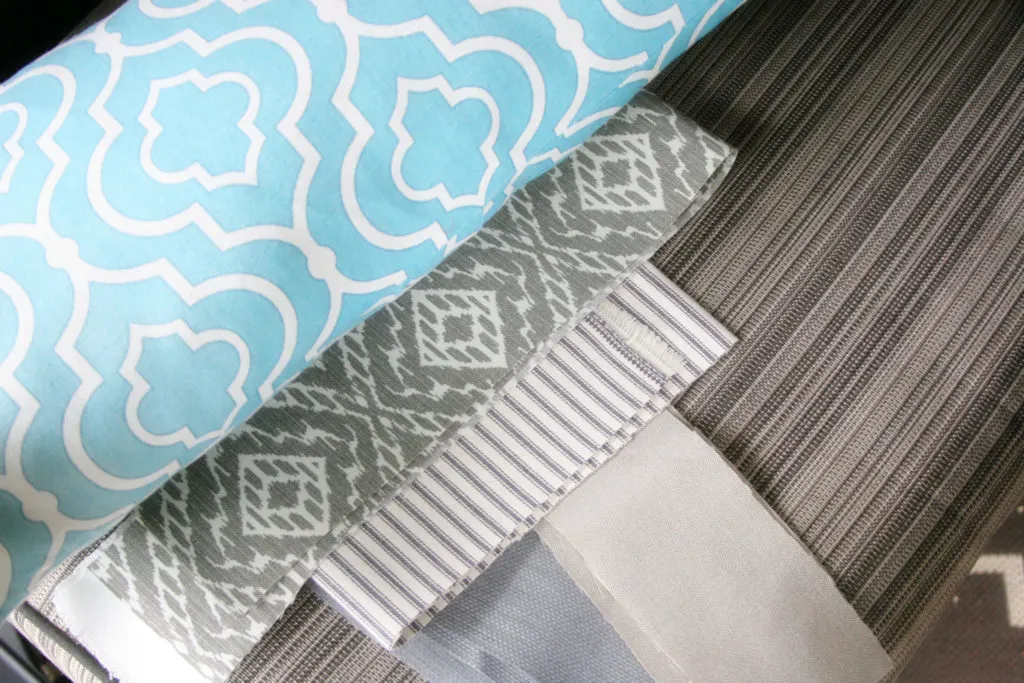 14 Outdoor Pillow Fabrics and Combinations by @CraftivityD