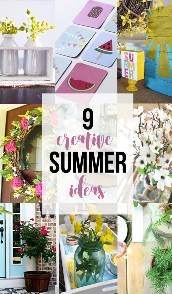 9 Creative Summer Ideas from 9 DIY Bloggers via @CraftivityD