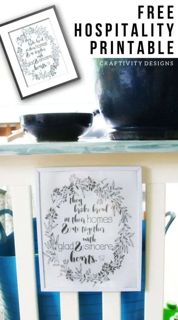 Free Hospitality Printable Title