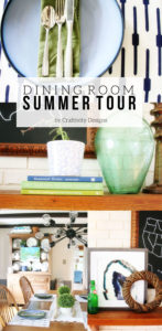 Check out these Summer Decorating Ideas! In this Summer Tour of my Dining Room, see how I brought beach-inspired texture and color into a neutral space. #AtHomeFinds @CraftivityD @athomestores
