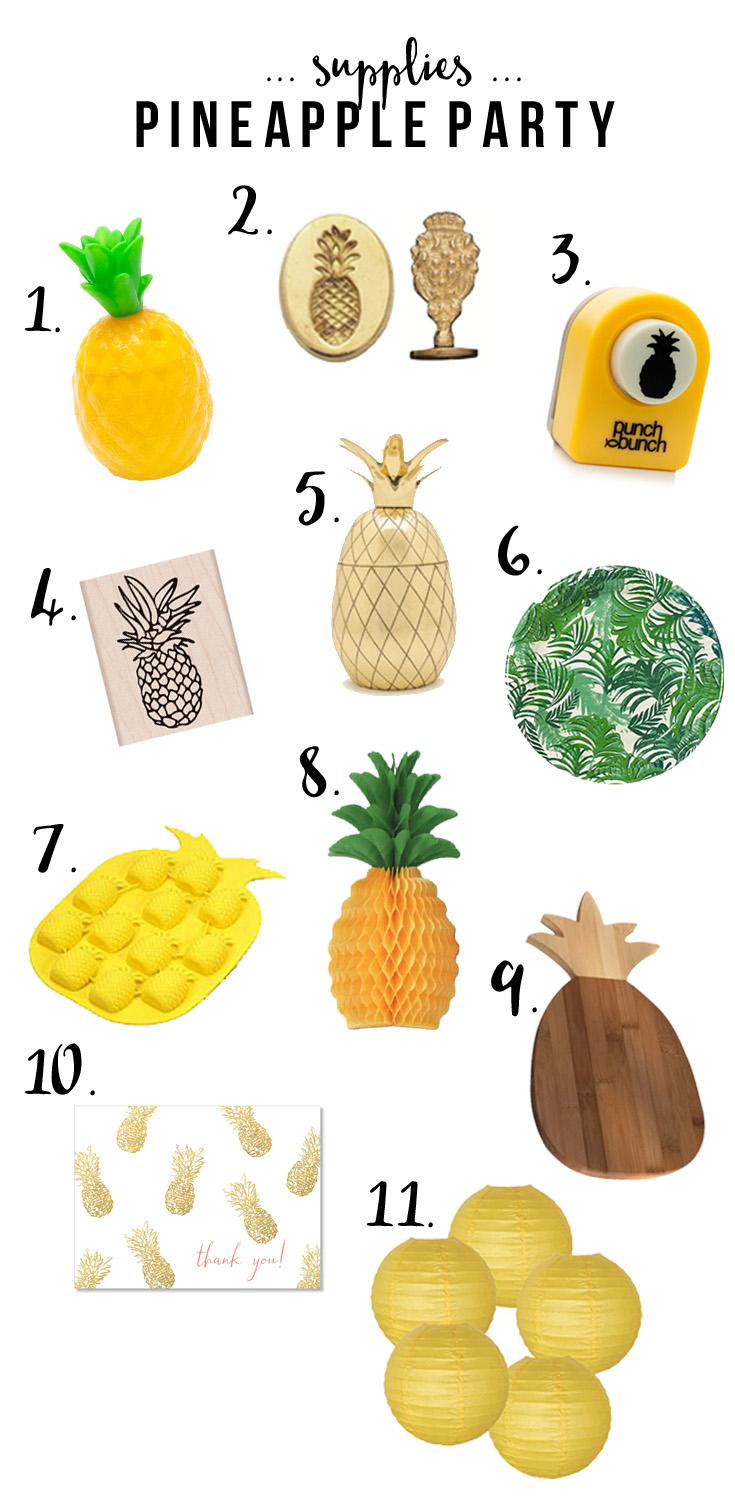 20+ Pineapple Party Ideas, Summer Party Theme, PartyLikeAPineapple