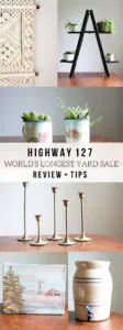 My favorite items found along the World's Longest Yard Sale, Hwy 127 Sale, #127yardsale by @CraftivityD